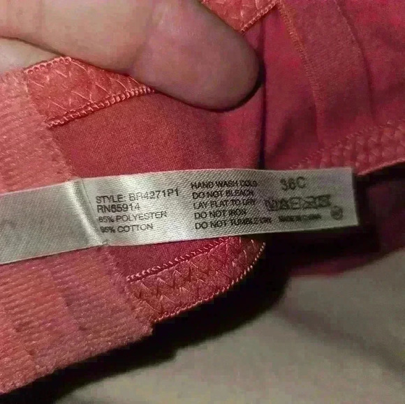 Mamia Womans Full Support Pink Bra Size 36C - Picture 9 of 9